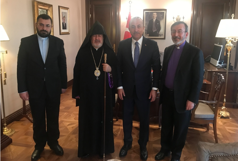 Barsamyan ve Ateşyan'ın Çavuşoğlu ile görüşmesinde Patrik seçimi de gündeme geldi